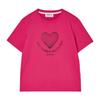 THE GREEN LAB Heart Planet 1 Graphic Short Sleeve T-Shirt [Pink]