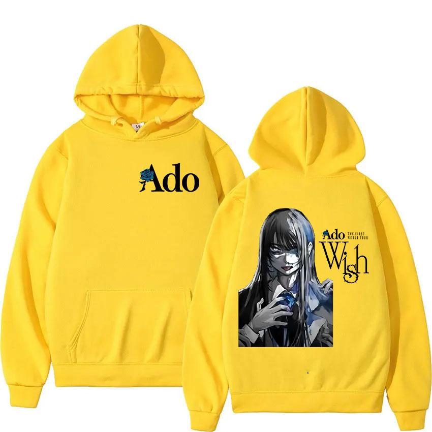 

лимитированная толстовка Ado Hibana WORLD TOUR с графикой, мужская высококачественная повседневная толстовка, Харадзюку ретро уличная одежда 3XL