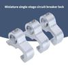 Pack Of 3 Aluminum Circuit Breakers Lockout Device 8mm Apertures Upgrades for Miniature Breakers & Electrical Isolators