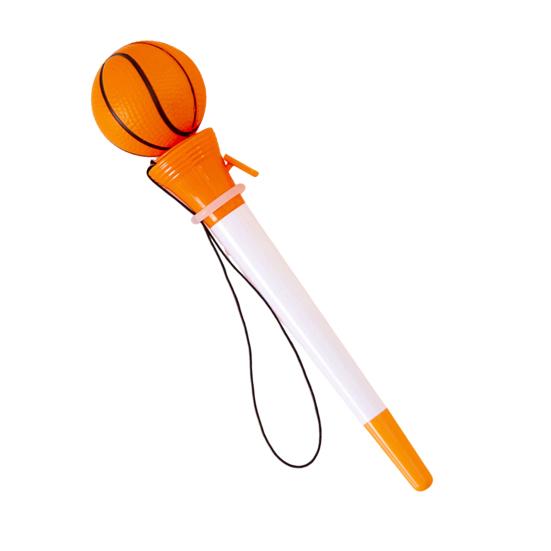 Ausziehbarer Kugelschreiber Sport Ball Faust-Topper Druck-Auswerfer Schnelltrocknend Glattes Schreiben Kugelschreiber Schüler Schulbürobedarf