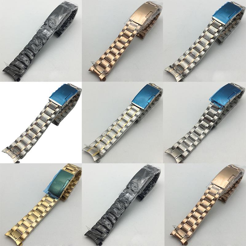 Solid Stainless Stainless Steel Single-Side Folding Buckle Watch Accessories Steel Arc Mouth