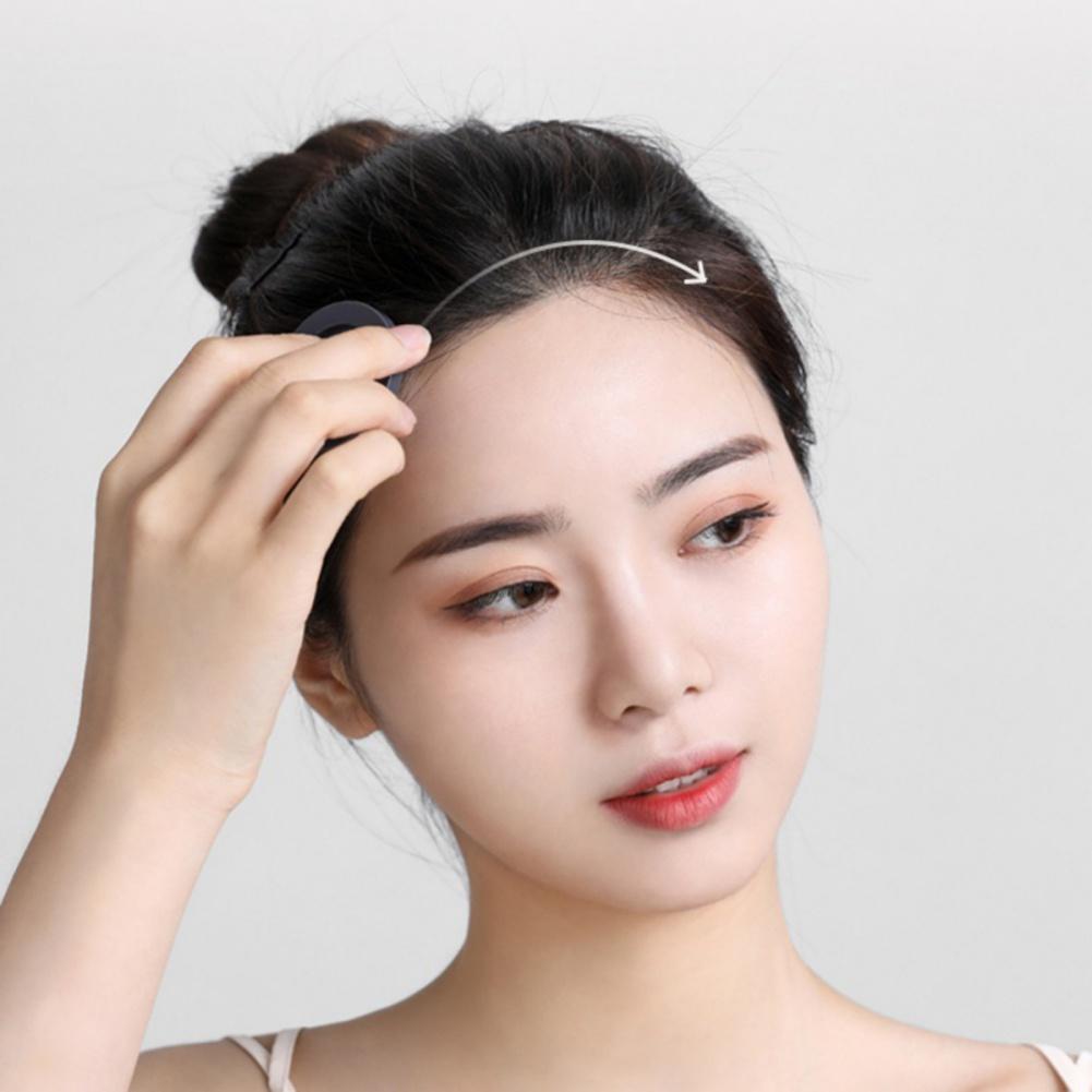 Hairline Fluffy Powder Hairline Shadow Powder Filler Forehead Refill Powder with Mirror and Powder Puff