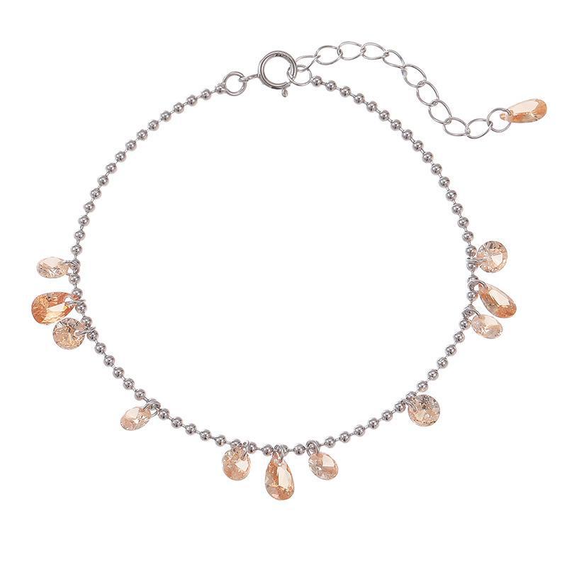 Banyan Tree S925 Silver Galaxy Diamond Bracelet with Korean-Style Tassels