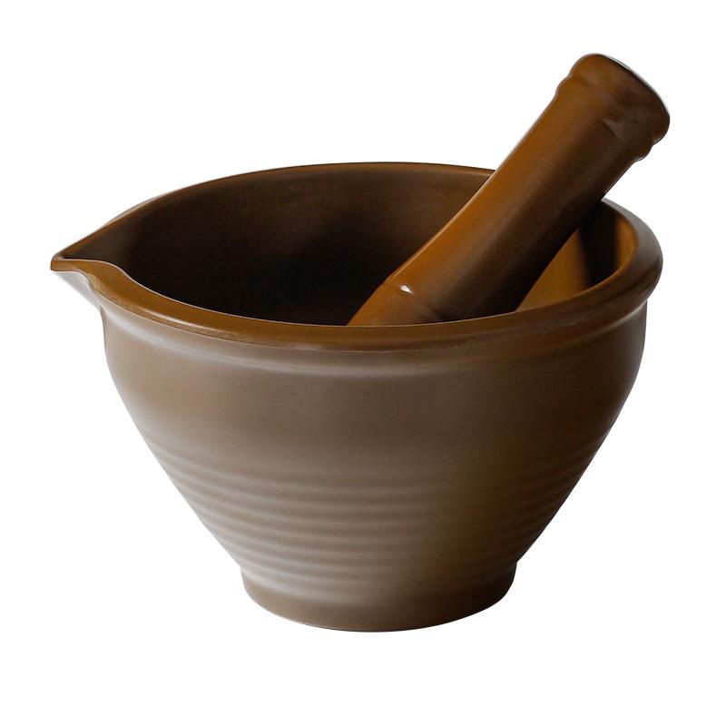 Melamine Pestle & Mortar for Mashing Ginger, Garlic, Chili, and Century Egg