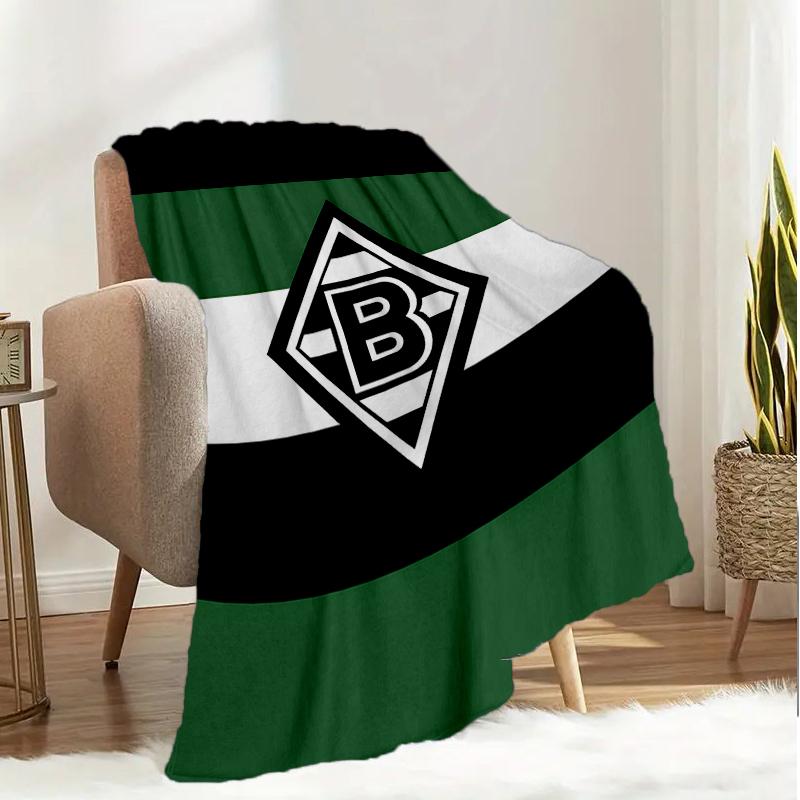 Coperta Borussia Verde Nera Leggera Coperta Ideale per il Letto Perfetta per Viaggi, Campeggio, Soggiorni, Uffici, Divani, Regalo di Natale per Fan