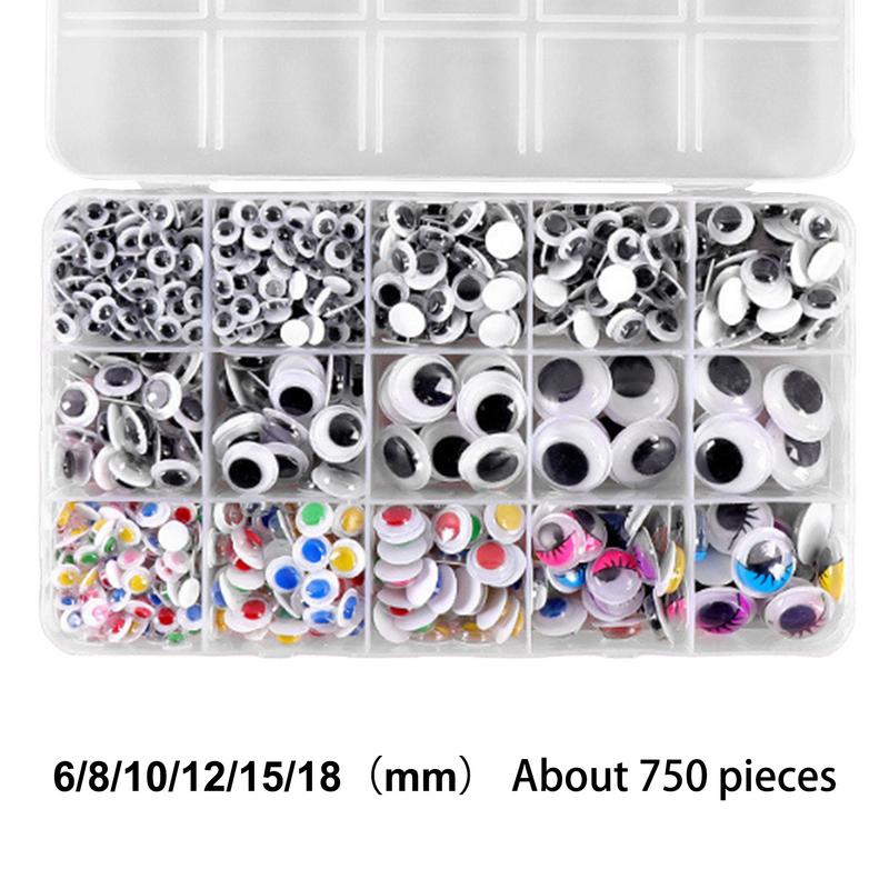Screative Materials Plastic Small Eye Stickers Toys For Eggs Toys Dolls DIYs Accessory For Home Scrapbook Kids Gift Sticker Tool