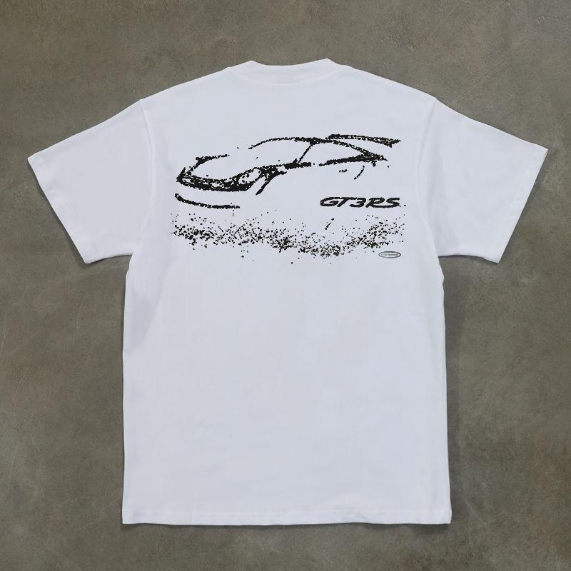 

Make Money for Charity 260G Heavy Pure Cotton! Oldschool American vintage Car Short sleeve T-shirt White M [260g Heavy weight pure cotton]]