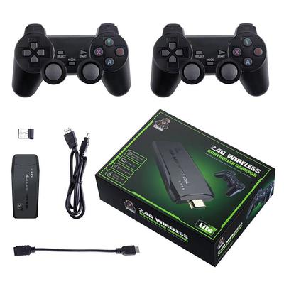 M8 Videospielkonsole 2,4G Doppel-Wireless-Controller Game Stick 4K 10000 Spiele 64GB Retro-Spiele für PS1/GBA