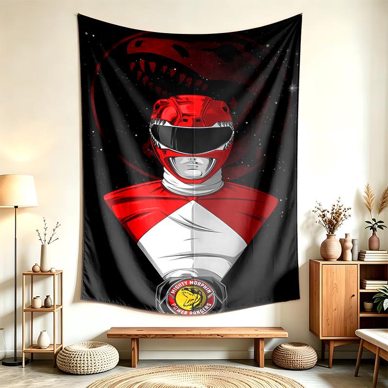 Mächtige Morphin Power Rangers (5) Wandteppich Geeignet Für Die Dekoration Von Häusern Wohnheimen Und Schlafzimmern Weich Anzufassen Und Ein Perfektes Geschenk Für Freunde Und Familie