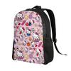 Kitties Kitten Backpack for Men Women Water Resistant College School Cat Anime Bag Print Bookbag