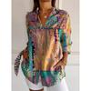 Women's Floral Printed Long Sleeve Shirt Summer Fashion Button Casual Women's High-quality Fabrics For Daily Wear