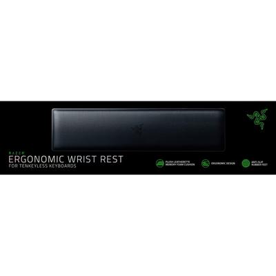 Razer Ergonomische Handgelenkauflage für Tenkeyless-Tastaturen, Plüsch-Kunstleder, Memory-Schaumstoffpolster und rutschfeste Gummifüße