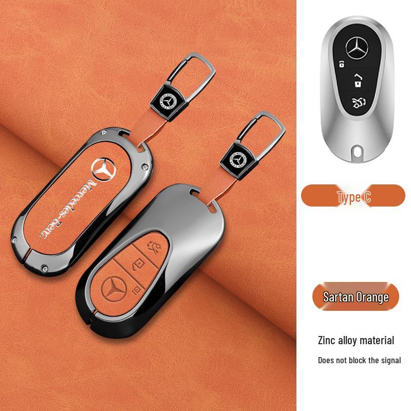 Luxury Mercedes Key Cover for C260L, C200L, GLC300L, E300L & 2024 S-Class