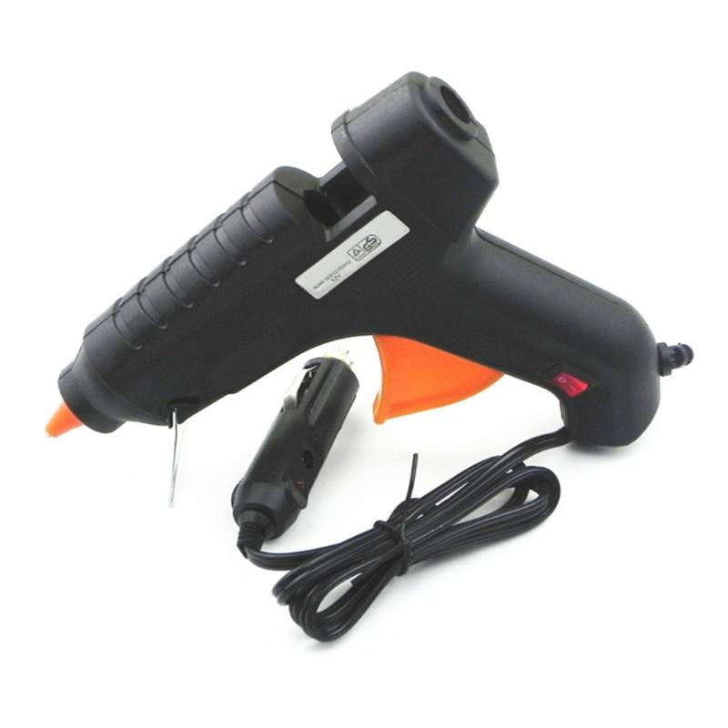 Zestaw pistoletu do klejenia na gorąco 40 W, szybko nagrzewający się, samochodowy, pistolet do klejenia na gorąco, 12 V, naprawa depresji do projektów szkolnych DIY i rzemiosła domowego