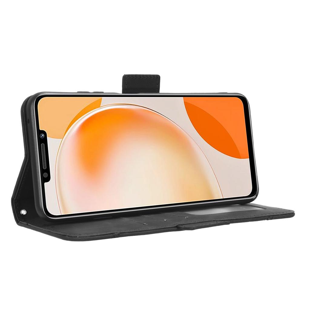 For Huawei nova Y91 4G/Enjoy 60X Multiple Card Slots Phone Cover Wallet PU Leather Phone Stand Case