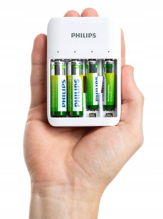 Philips SCB4013NB/0 Battery Charger USB Output LED Indicators