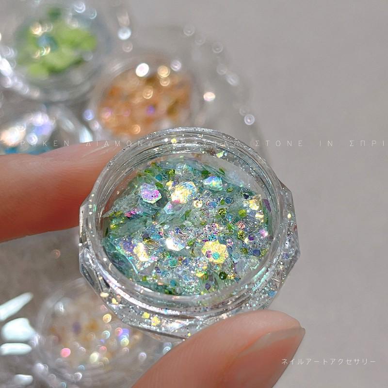 Nail Art Glitter Mix Irregular Shiny Sequins DIY Manicure Decoration