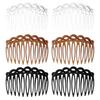 6PCS French Hair Combs for Women - Resin Decorative Comb Clips, Small Hair Styling Tools for Curly Straight Hair, Bridal Wedding Accessories