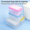 Hand Free Roller Type Scrubbing Soap Box Creative Foaming Double Layer Soap Holder Household Bathroom Multifunctional Soap Box