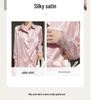 Women's Retro Chinese Tang Suit Style Satin Jacquard Shirt, Long Sleeve, 2026 Design
