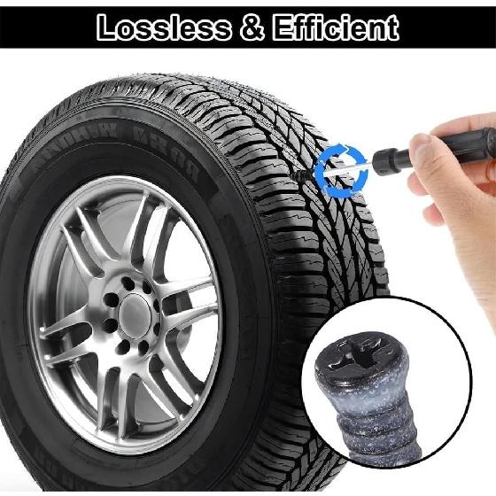 Kenmiso Tire Plugs Screws,Tire Repair Rubber Nail (60PCS)
