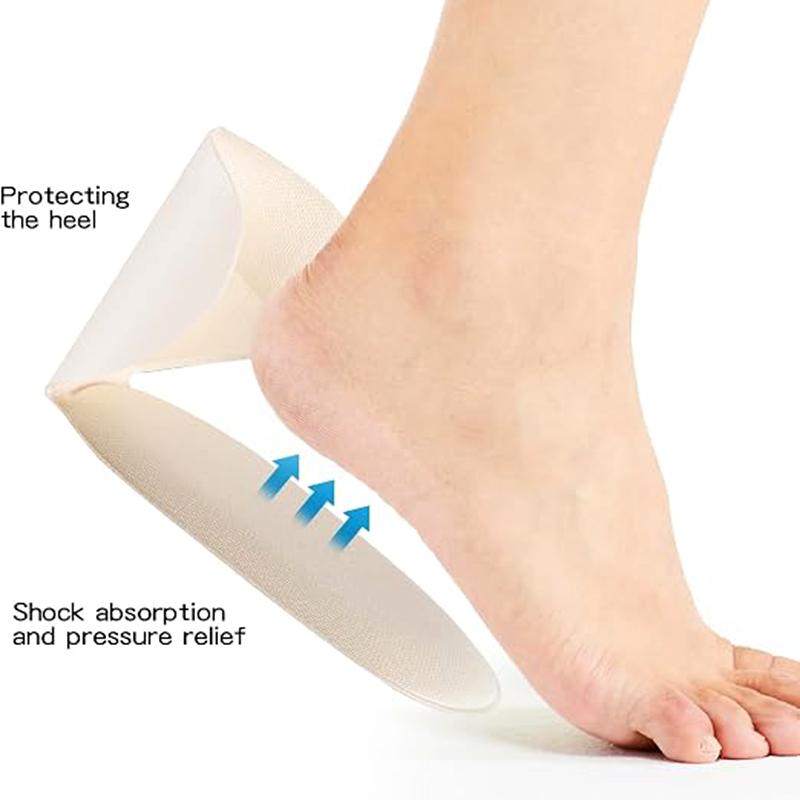 Klebe Fersenpolster Geeignet für zu große Schuhe, Übergröße Stiefel, Fersen-Grip-Einlagen Zur Verbesserung des Schuhsitzes, 4 Stück Beige+4 Stück Beige