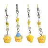 Decorative Pendant Cartoon Star Beaded Charm Portable Bag Pendant with Lanyard Mobile Phone Hanging Ornament