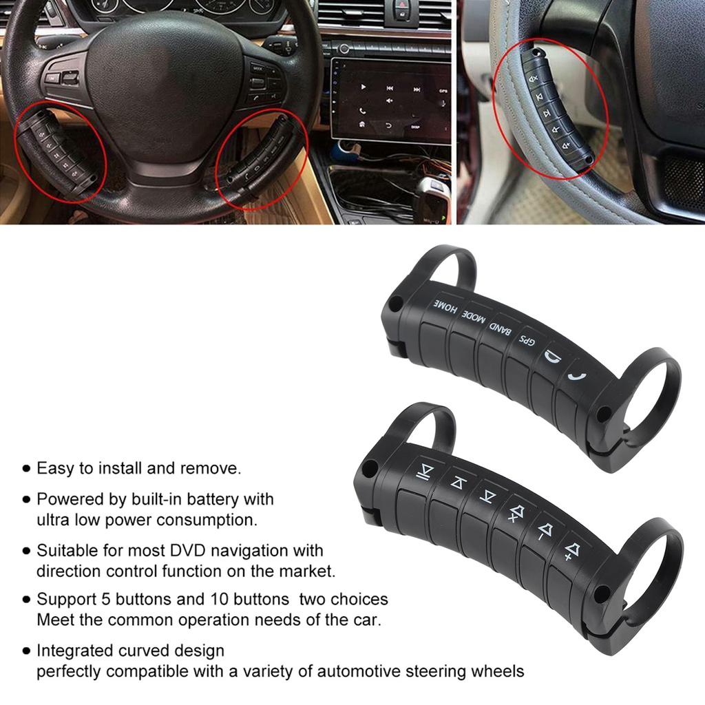 Universal Car Steering Wheel Remote Control Wireless DVD Navigation Buttons Controller