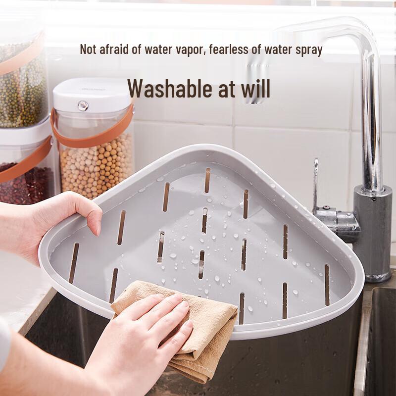 ecoco Punch-Free Wall-Mounted Bathroom Shelf