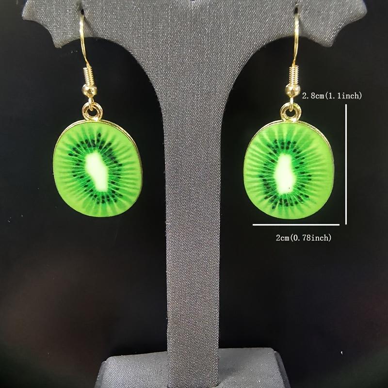 Süße Kreative Imitation Obst Hängende Ohrringe für Damen Mädchen Weiblich Acryl Wassermelone Ohrring Tomate Kiwi Orange Schmuck