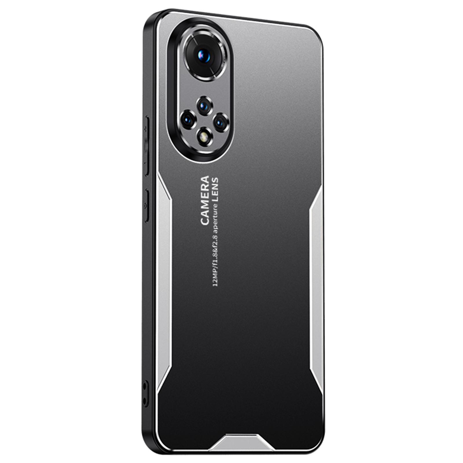 

Phone Case for Honor 50 Metal+TPU+PC Cover Camera Lens Protection Silver