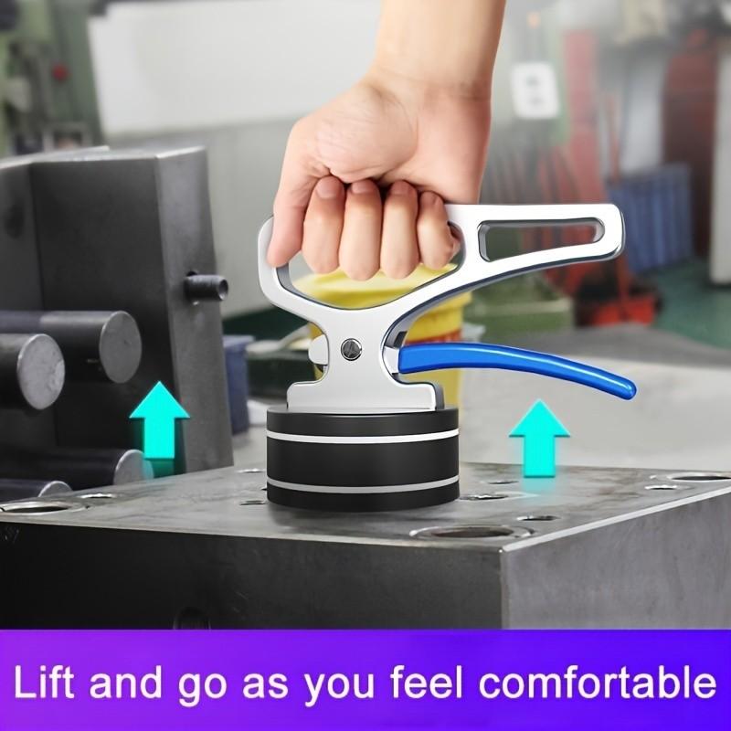Heavy-Duty Magnetic Lifting Handle Set Powerful Neodymium Magnet for Easy Carrying of Metal Objects, Nails & Knives(50KG)