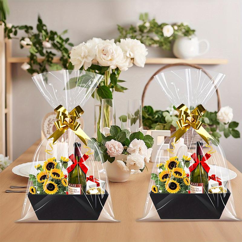 3/5PC Gift Baskets Party Ornament Storage Easter Solid Color Perfect for Accessories Packaging Storage Holiday Gifts 25x17x9cm