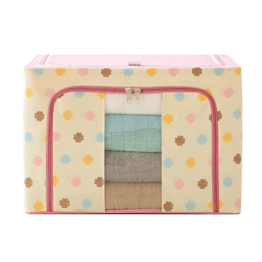 Clothes Storage Bin Washable Foldable Closet Storage Container for Clothing Blanket Comforters Bed Sheets Pillows Toys