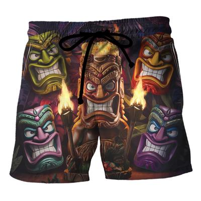 Sommer 3D Lustiges Cartoon Muster Druck Shorts Modische Lässige Strand Hawaiian Herren Shorts
