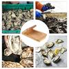 Non Slip Shellfish Shucker Oyster Cutter with Clamp, Stainless Steel Blade And Ergonomic Kitchen Tool for Hard Shells Wood Base Design, Non-slip