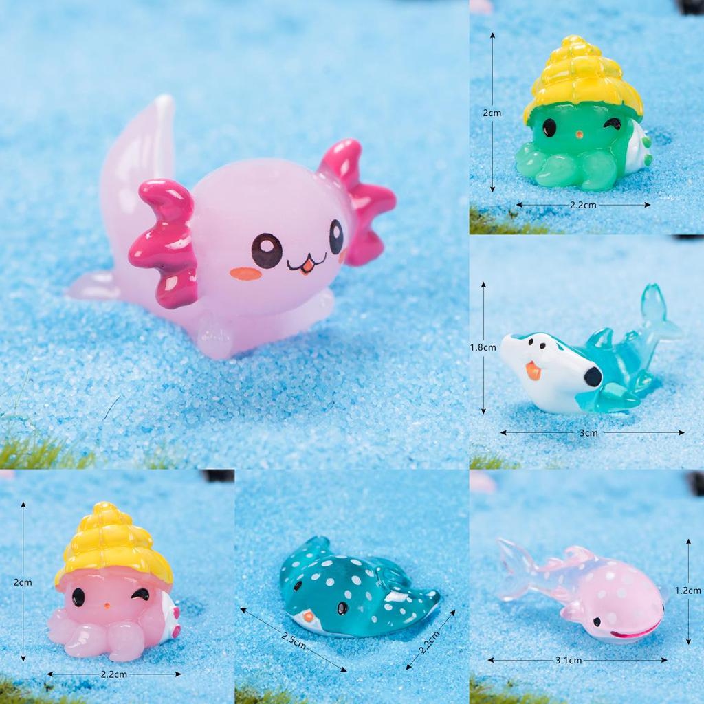 Cute Plastic Ocean Animal Toys Ideal For Kids Colorful Underwater Adventure Playset