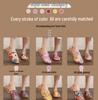 Four Seasons Cartoon Flower Non-slip Breathable Indoor Slippers with Thick Sole for Couples
