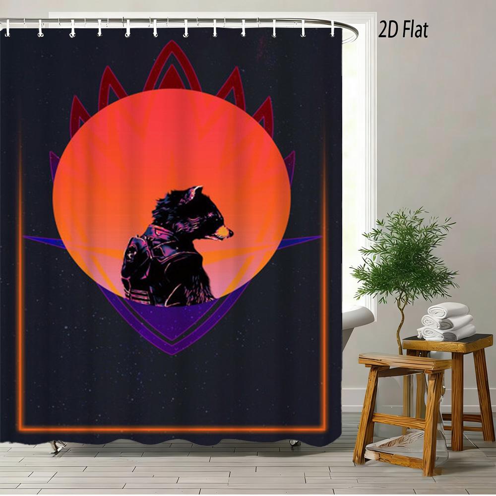 Spider-Man Red Web Pattern Waterproof Shower Curtain For Superhero Bathroom Decor