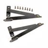 2pcs Iron Support Hinges Fixing Screws Jewelry Chests Box Lid Display Cabinet Cupboard Supporter Furniture Accessory