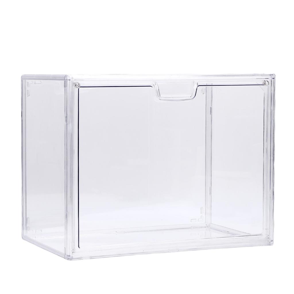 Figures Display Case Transparent Acrylic Airtight Stackable Figures Showcase for Dolls Collectibles Books