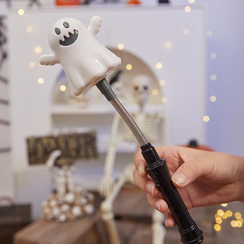 Светящийся тыквенный фонарь с ручным приводом для декора Хэллоуинской вечеринки и детского ночника