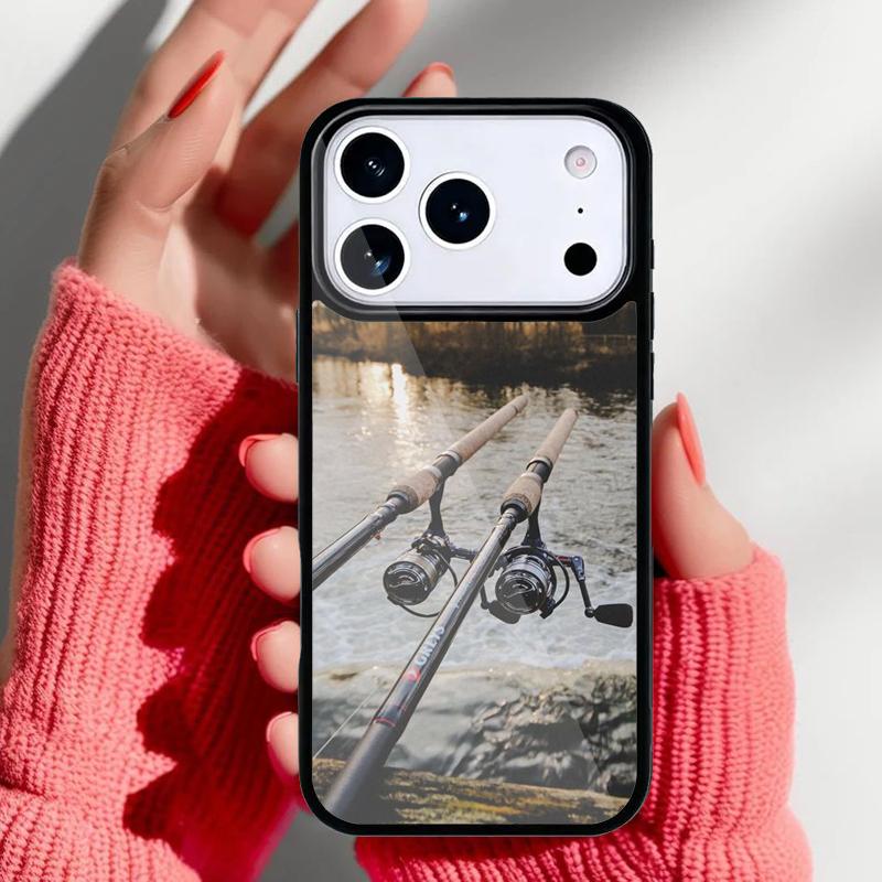 

CARP FISHING RODS Phone Case for iPhone 17 16 15 14 13 Pro Max Back Cover for 12 11 Pro Coque iPhone 11 Pro