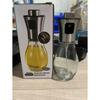304 Stainless Steel Glass Oil Spray Bottle 1pc - Pressurized Nozzle, Ideal for Kitchen, Outdoor BBQ - No Electricity or Battery