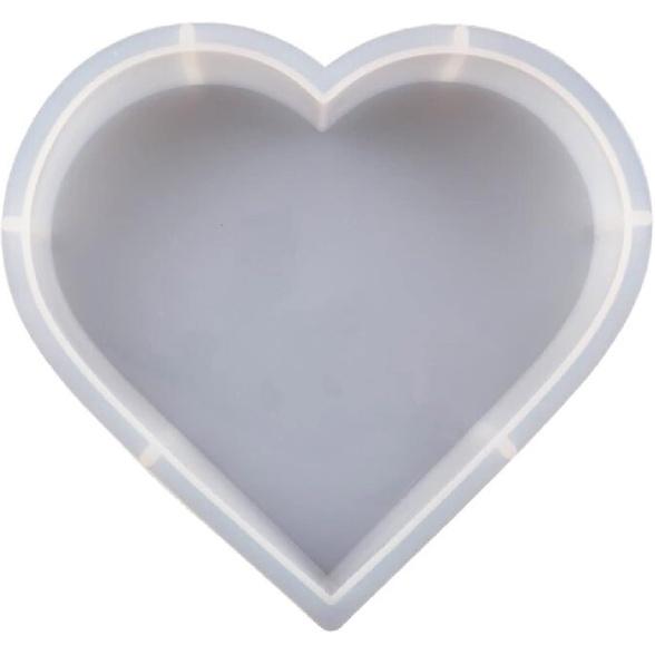 Resin Silicone Molds Large Heart Hexagon Resin Molds Deep Epoxy Resin Mold for Flowers Preservation Resin Art Resin Casting DIY (A-Heart)