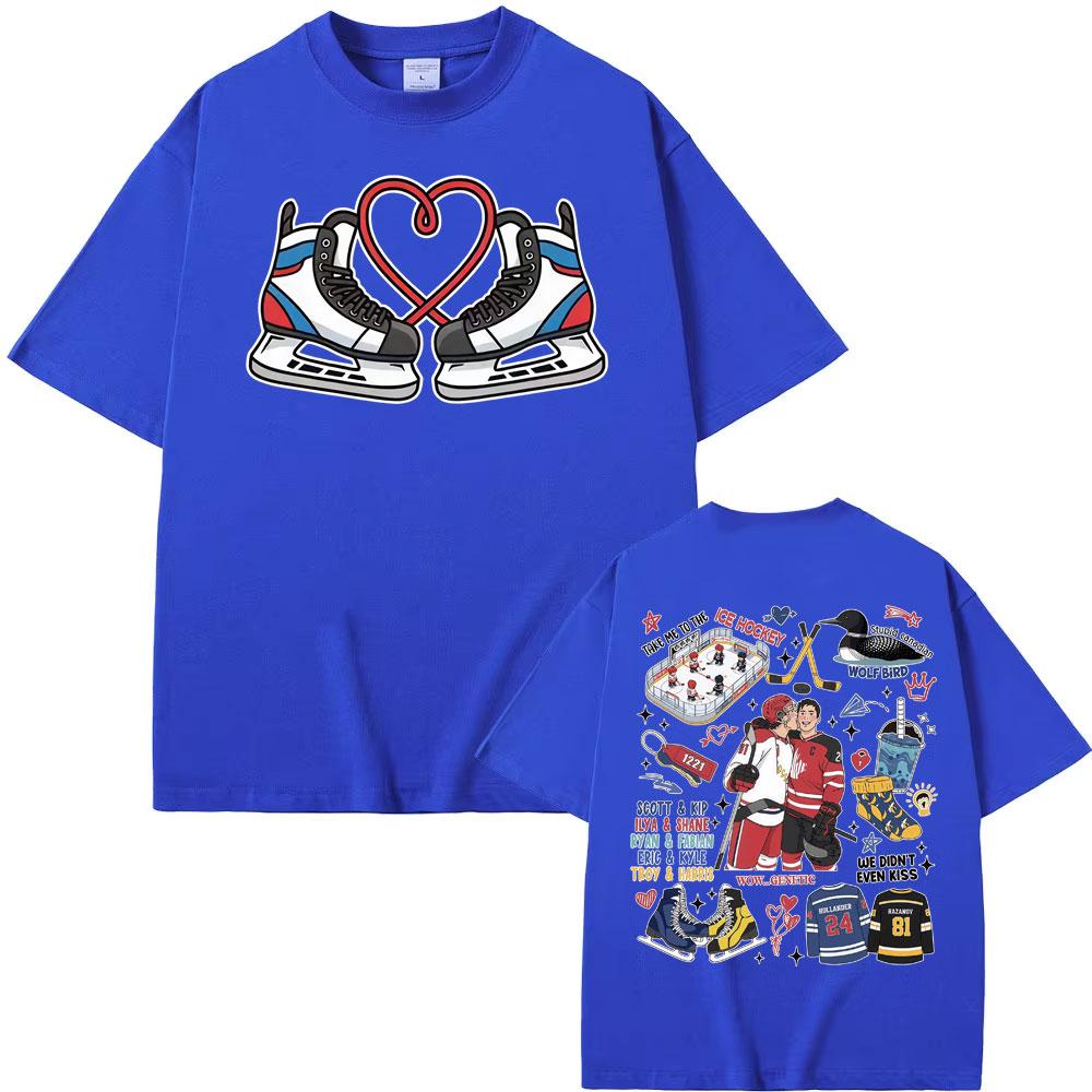 TV Heated Rivalry Romance Hollanov Couple T Shirt Men Women Fashion Summer TShirt Fashion Street Casual 100 Cotton TShirts