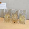 For Apple 17promax Rotating Money Phone Case for IPhone 16 Plus Fortune Gold Foil 14 Transparent Dropping Adhesive 15