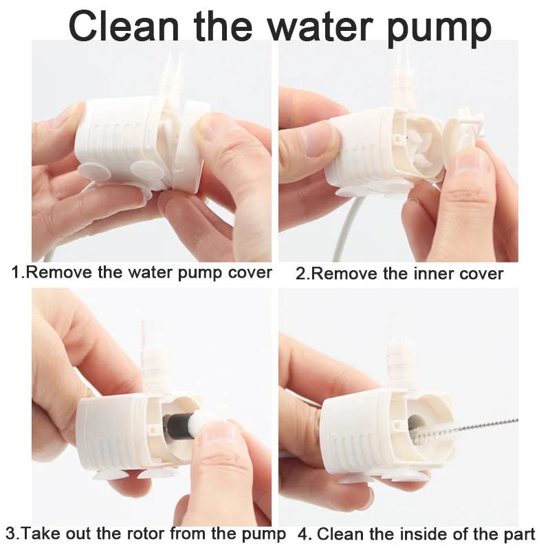 Water Pump for Cat Water Fountain Mute Durable Water Pump Accessories for Cat Drinker Dispenser Replacement Anti Dry Burn Motor