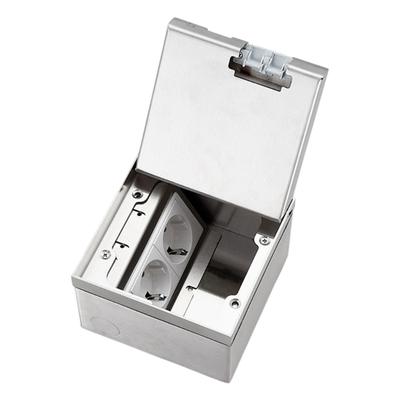 Waterproof Stainless Steels Marble Floor Socket Box Embedded Flat Thin Floor Plug Socket Flat Floor Concealed Socket
