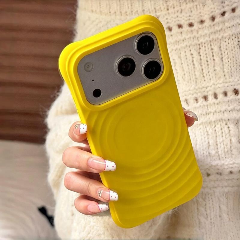 Original Liquid Silicone Water Ripple Magnetic Case For iPhone 17 Air 16 15 14 13 12 11 Pro Max Plus Wireless Charging Cover